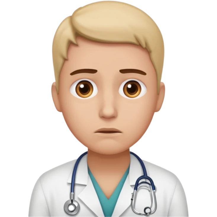 They need some concern on their face; they need to be considering one of two medical options. Can you draw these as people and not as doctors!!!! emoji