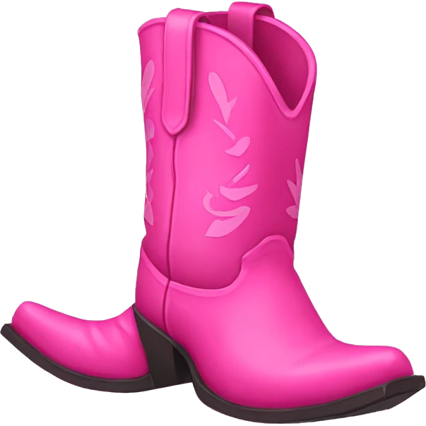 pink cowboy boots  emoji