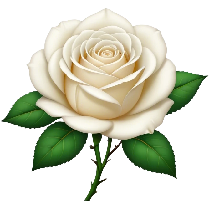 White rose  emoji