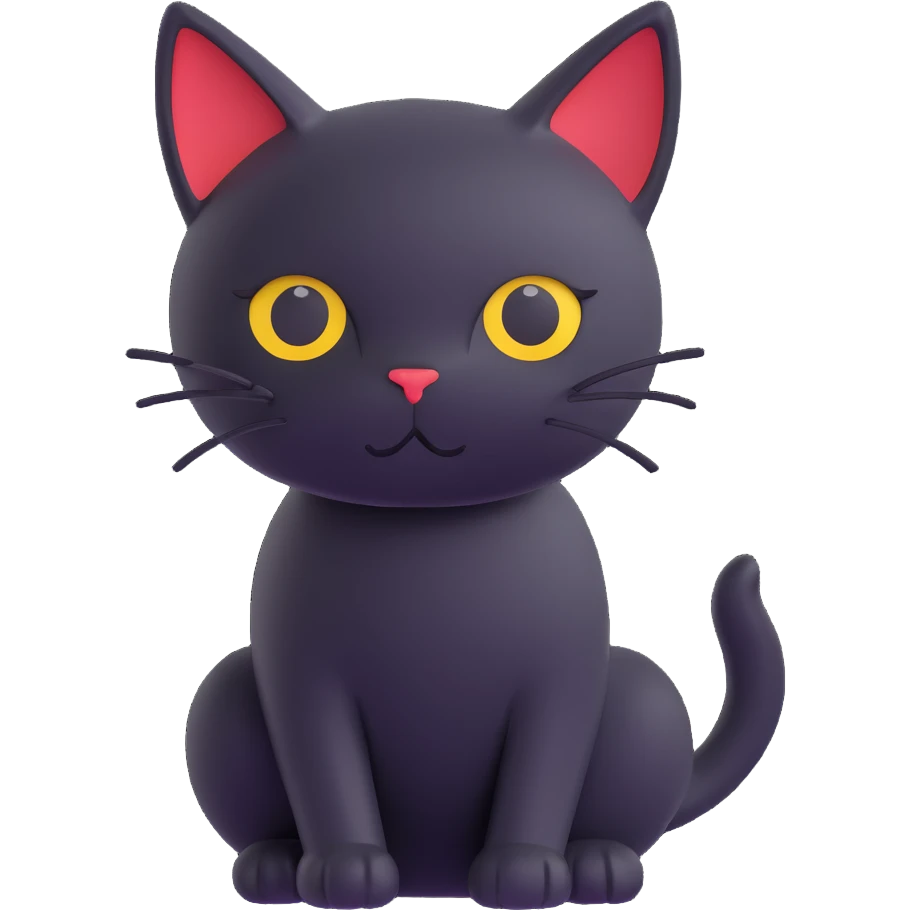 black cat emoji
