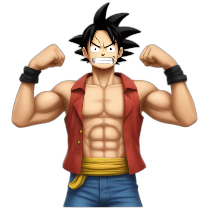 Luffy muscle emoji