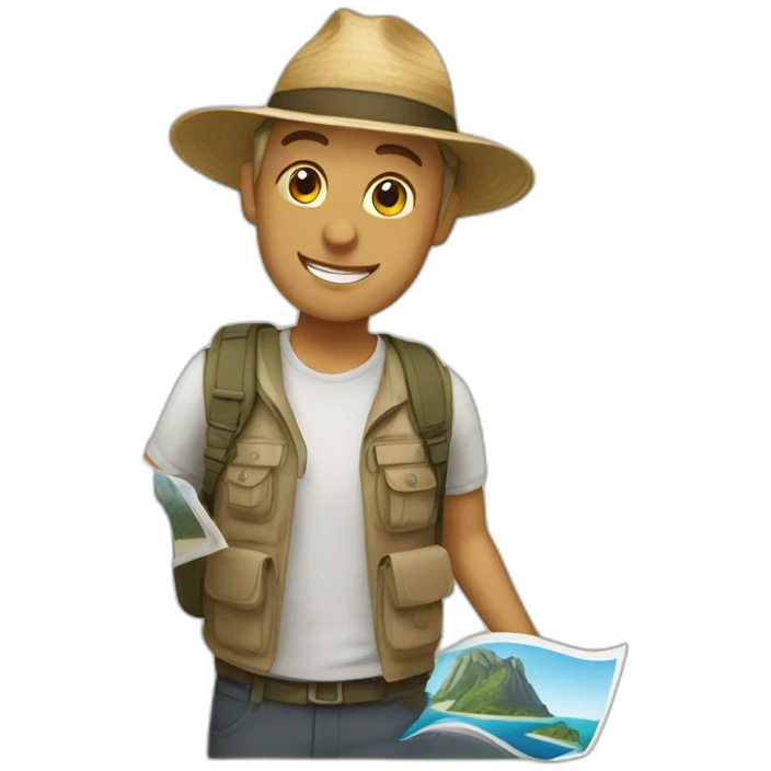 Touristic guide emoji
