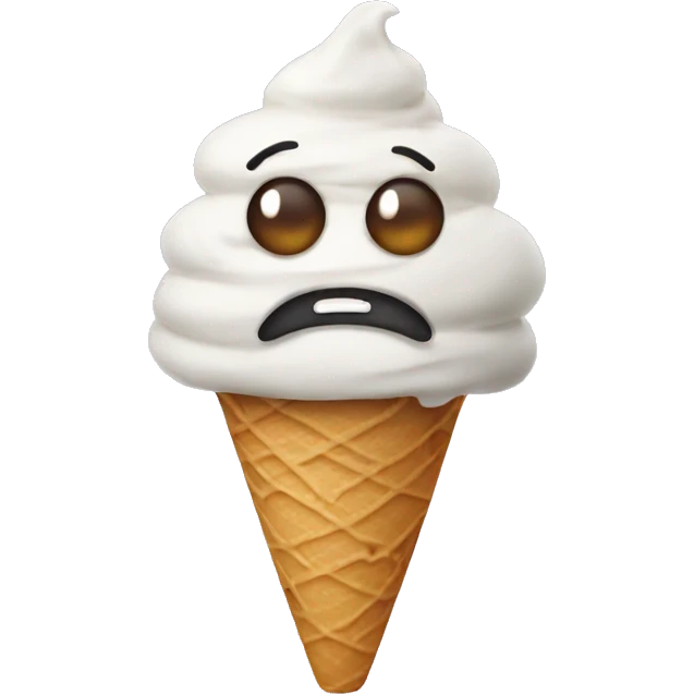 Ice cream with one eye emoji