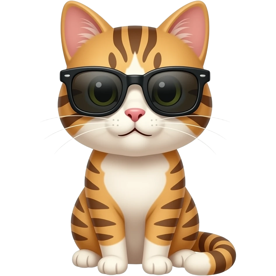 Cat wearing sunglasses emoji