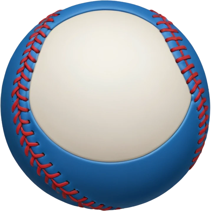 blue baseball ball emoji