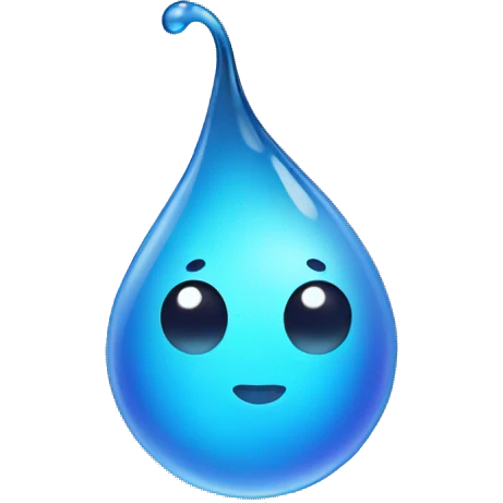 droplet with face and limbs emoji