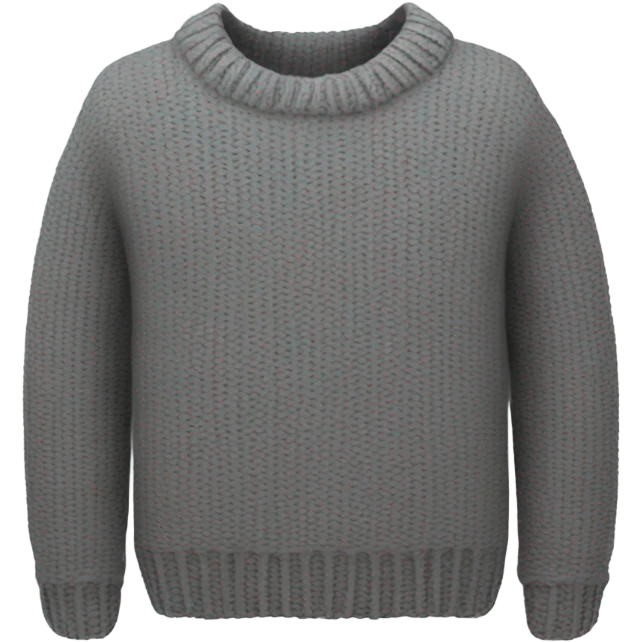 Sweater cozy grey emoji