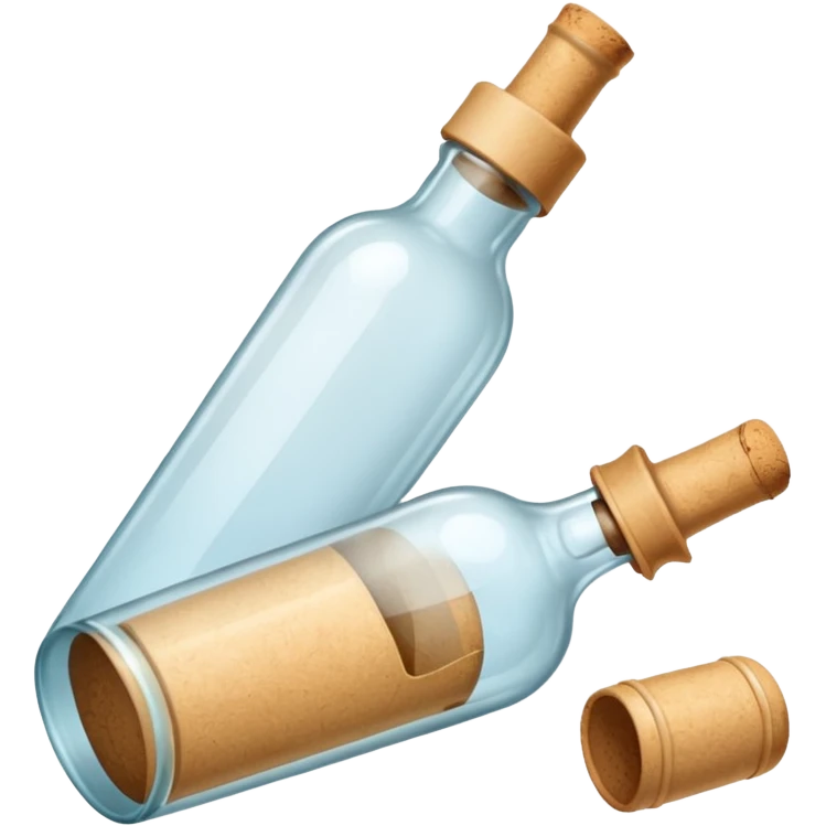 Message Bottles, big emoji