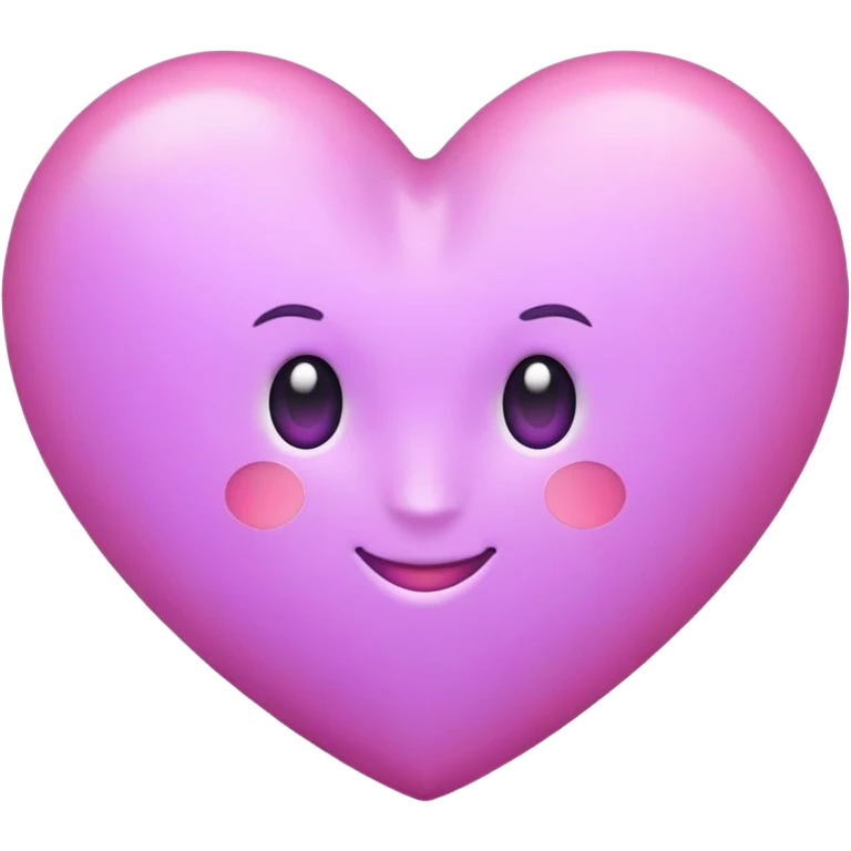 Coeur mauve et rose emoji