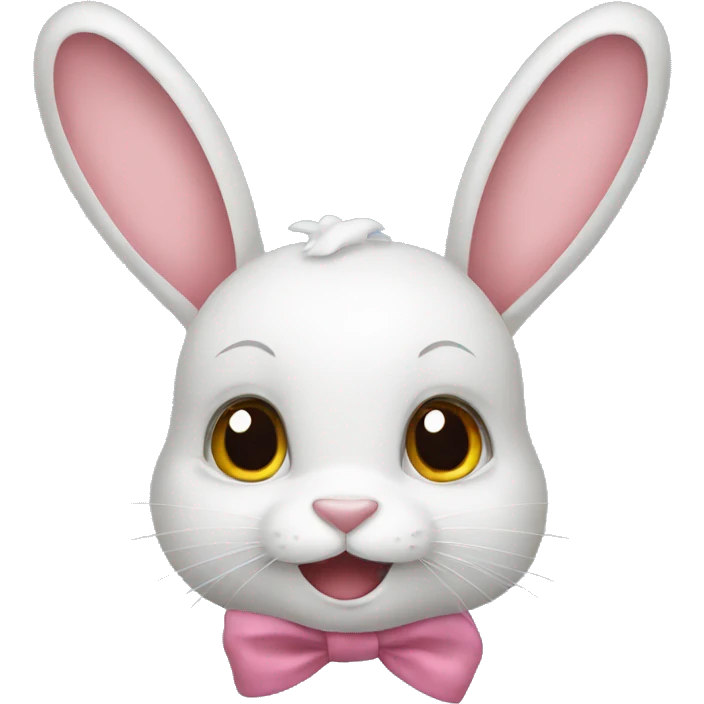Bunny with a bow emoji