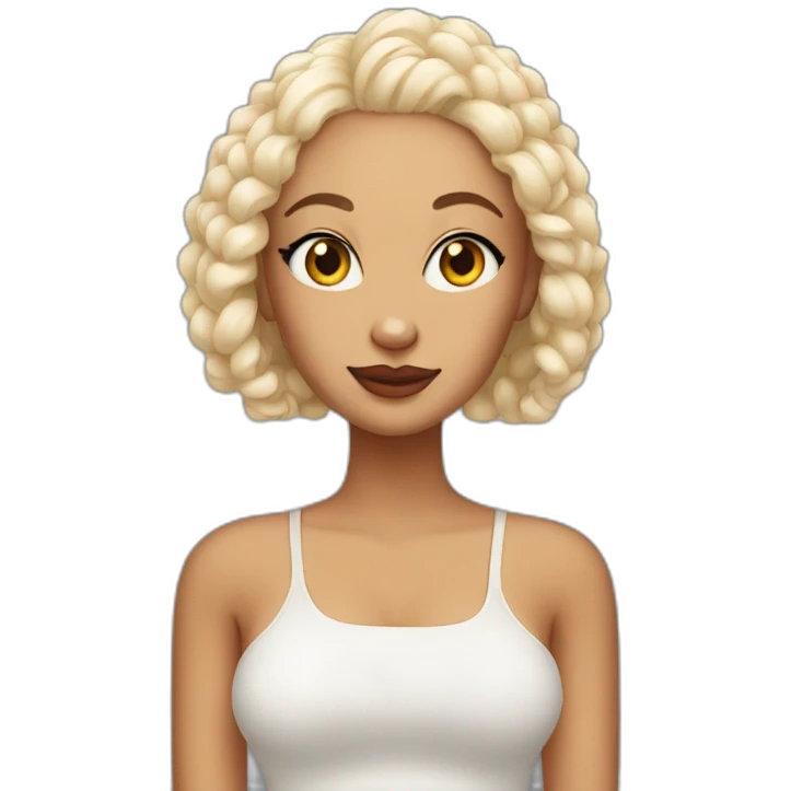 Doja cat, but bald emoji