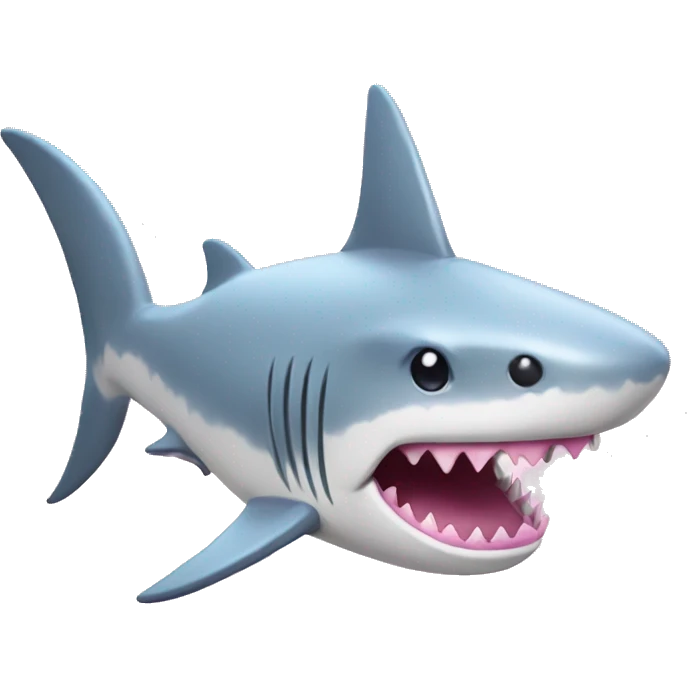 light pink shark unicorn emoji