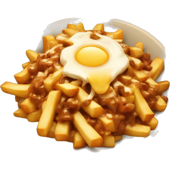Poutine qui mange emoji