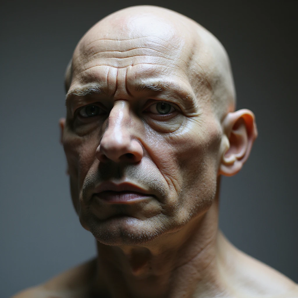 realistic head, detailed features emoji
