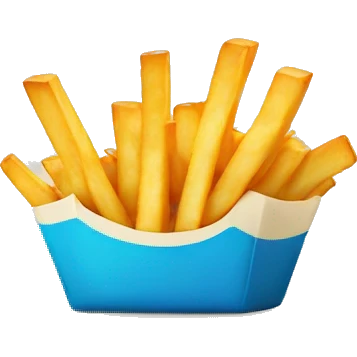 Fries with cheese emoji
