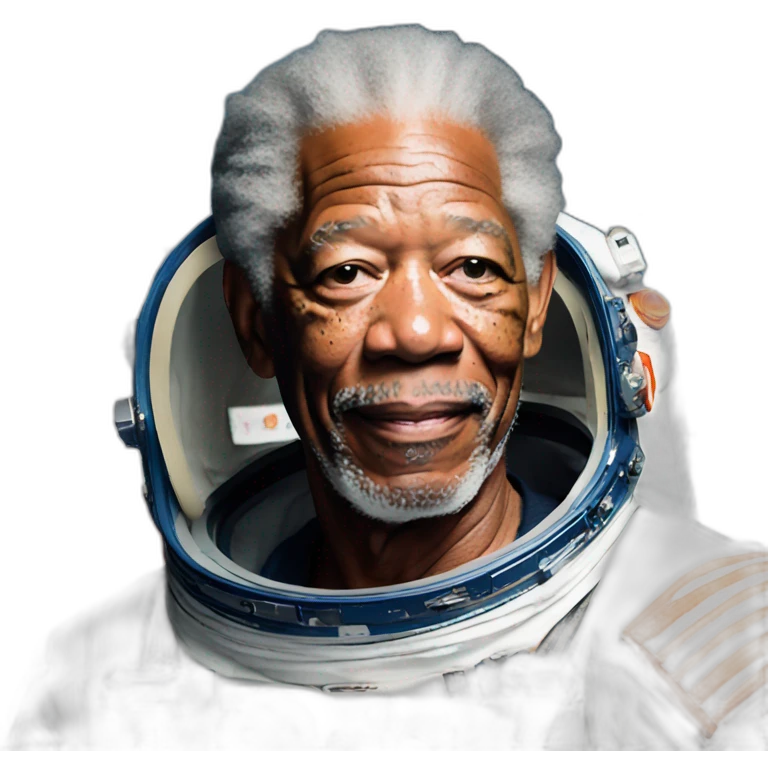 Morgan freeman in space emoji