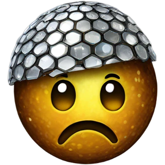 Poop that is a disco ball  emoji