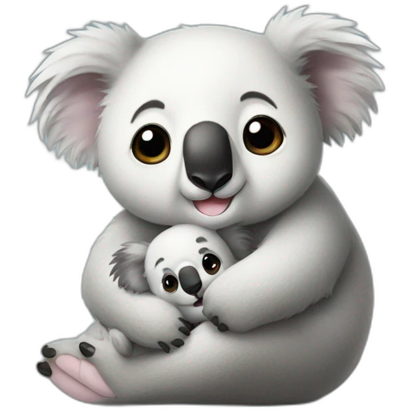 Koala avec panda emoji