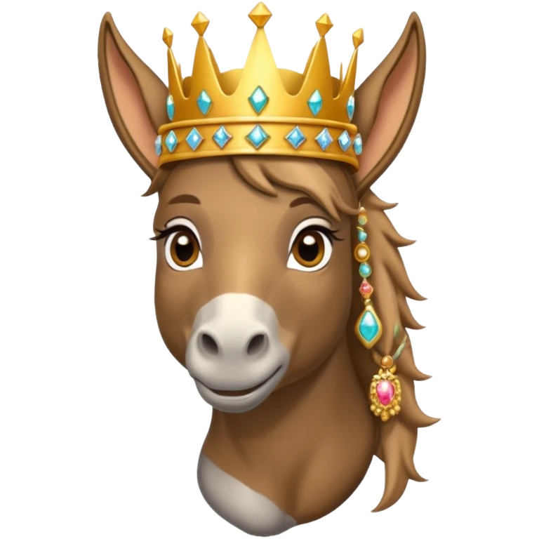 Donkey princess emoji