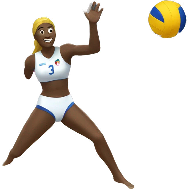 beach volleyball serve emoji