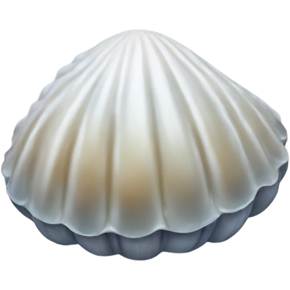 Wet clam shell emoji