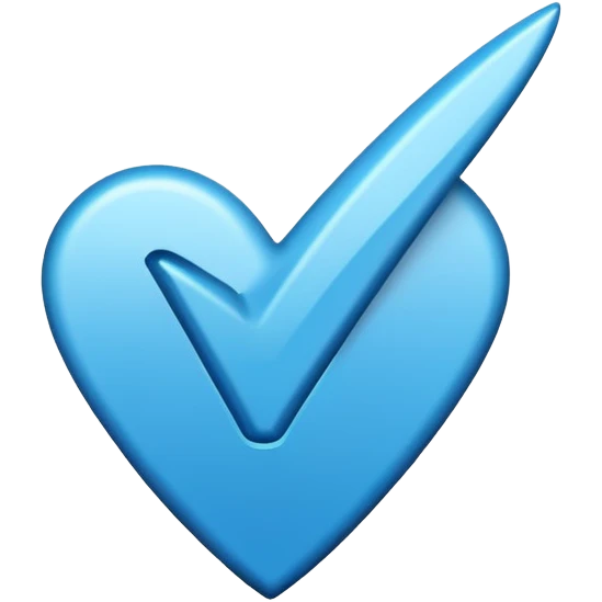 Blue right mark  emoji