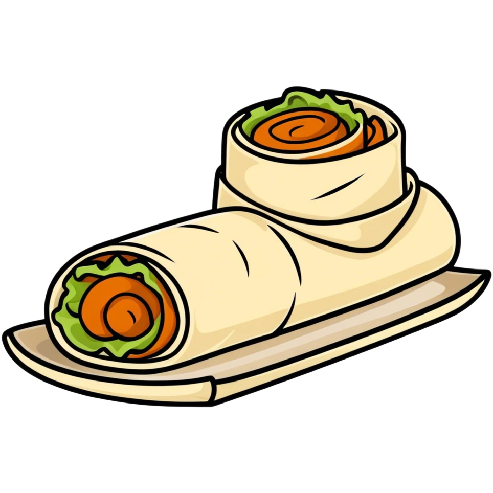 Chicken roll. emoji