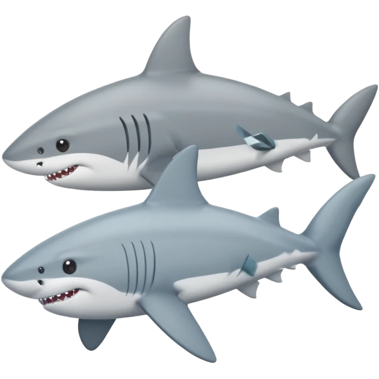 cat and shark emoji