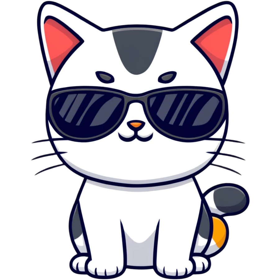 cat wearing sunglasses emoji