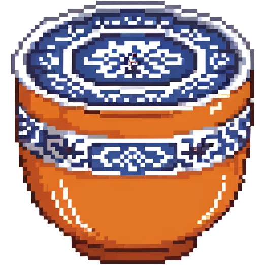 traditional Chinese tea cup with blue and white porcelain design without handle emoji