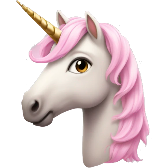 Light pink heart unicorn emoji