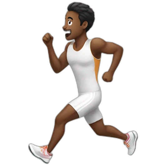 Running from the side emoji