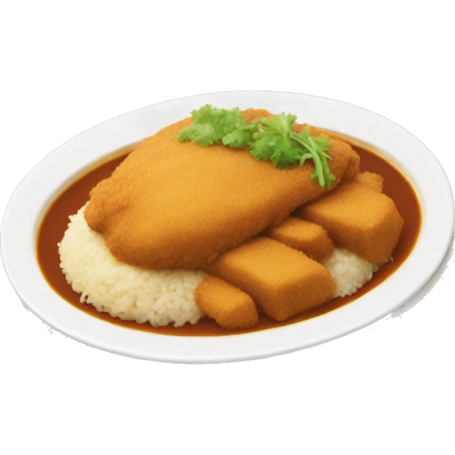 Chicken katsu curry emoji
