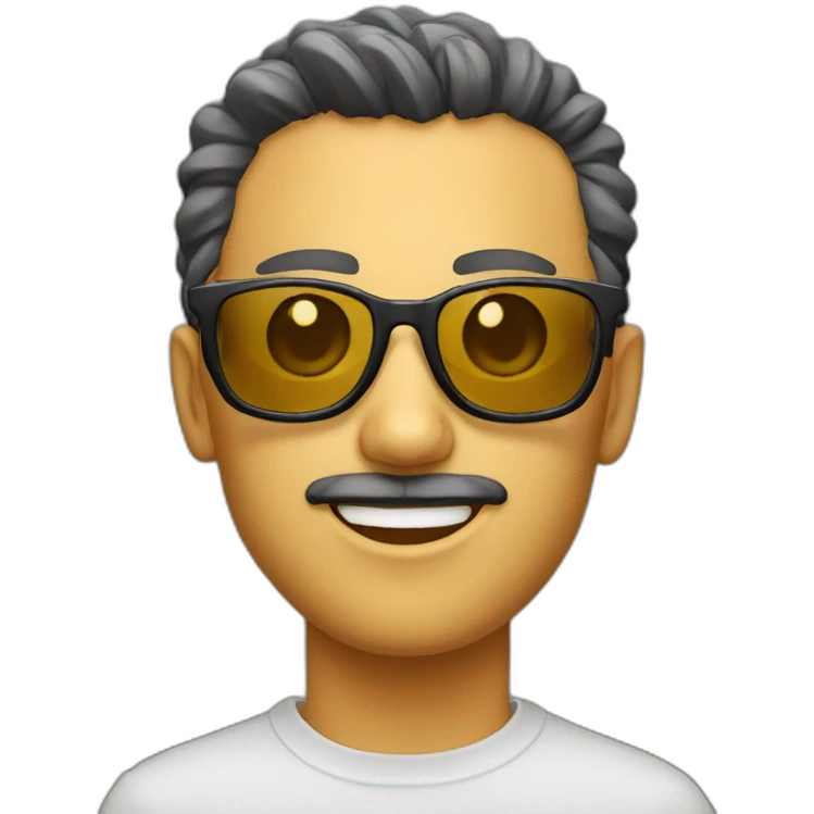Chat avec des lunettes emoji
