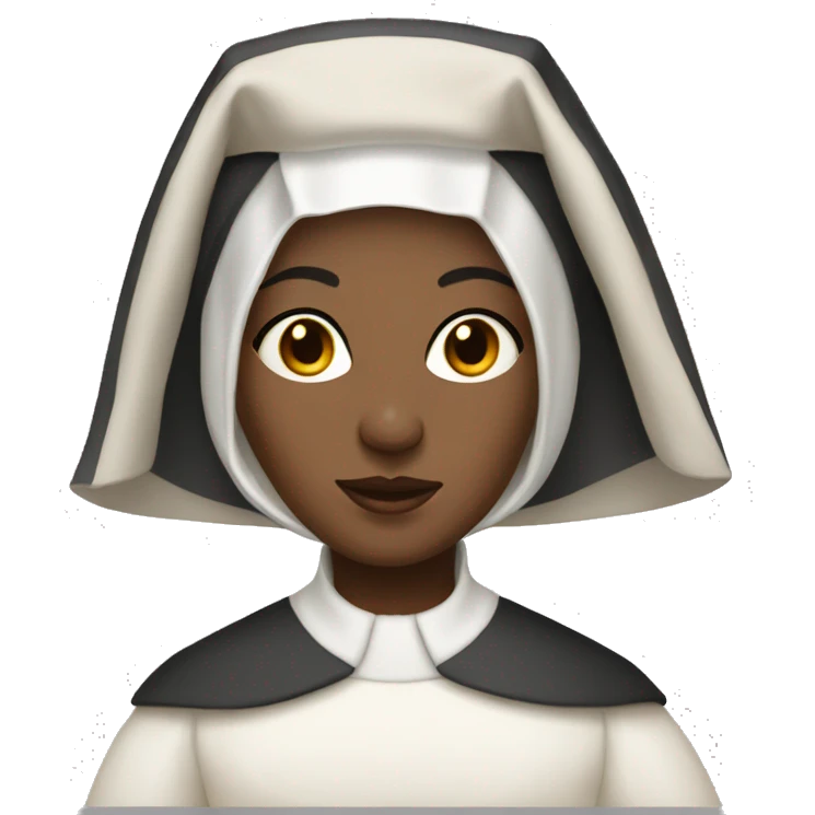 18th century nun with white dress emoji