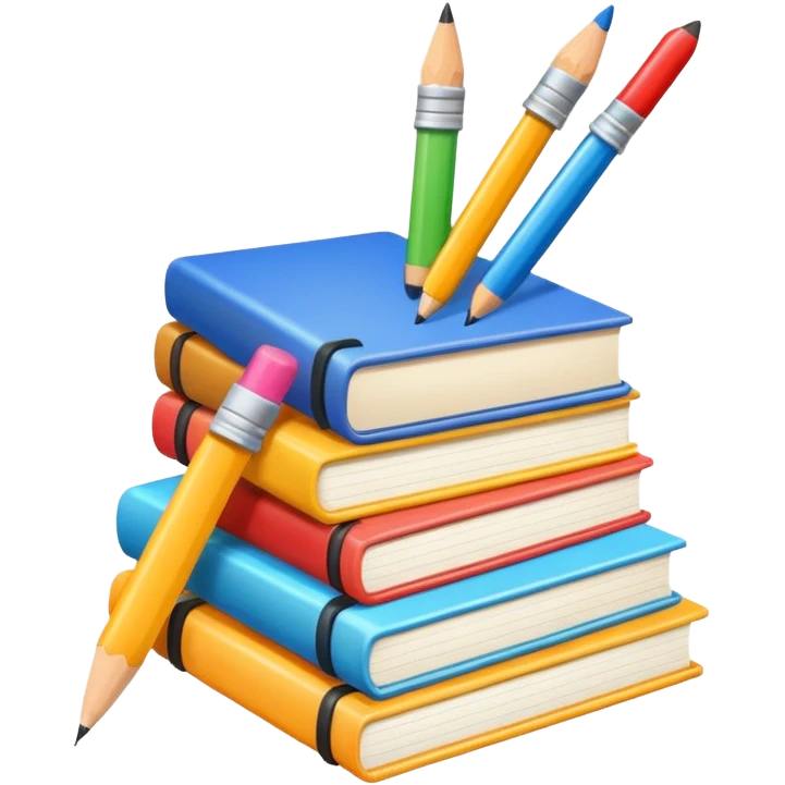 aesthetic school tools emoji