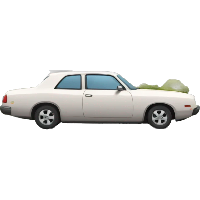 cars parked in a lot in front of a building emoji
