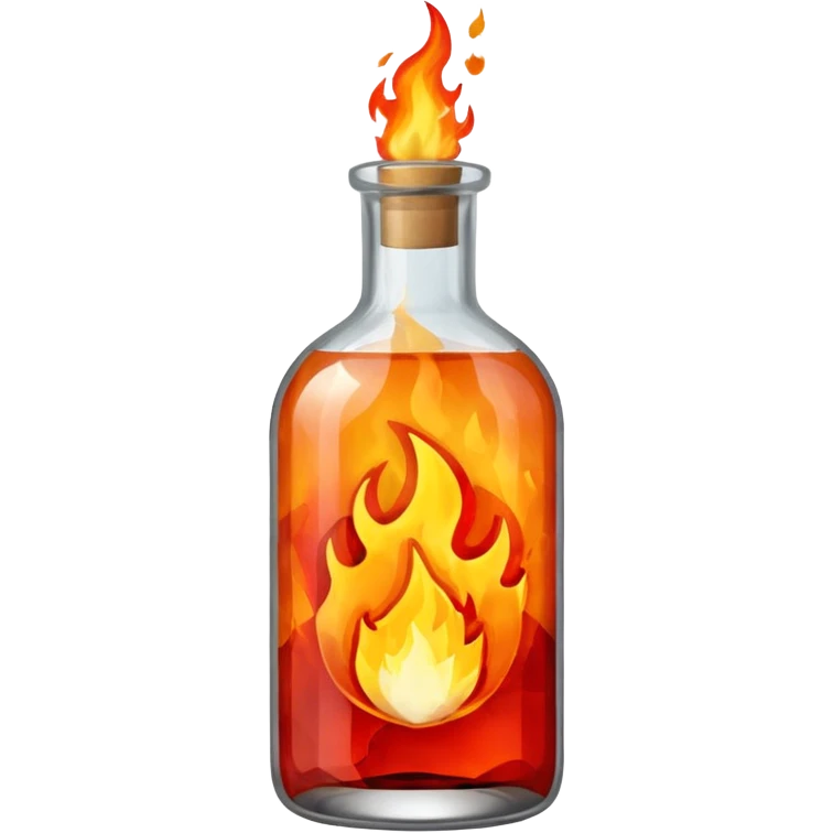 bottle on fire emoji