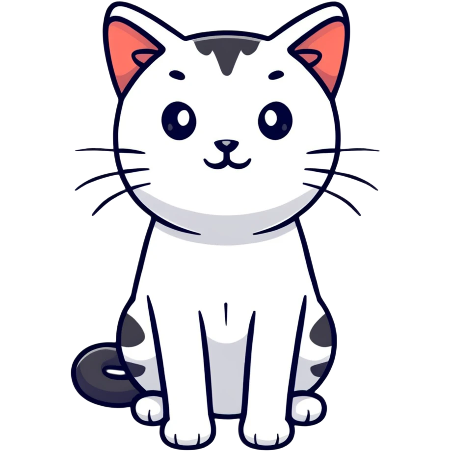 whimsical fake cat emoji
