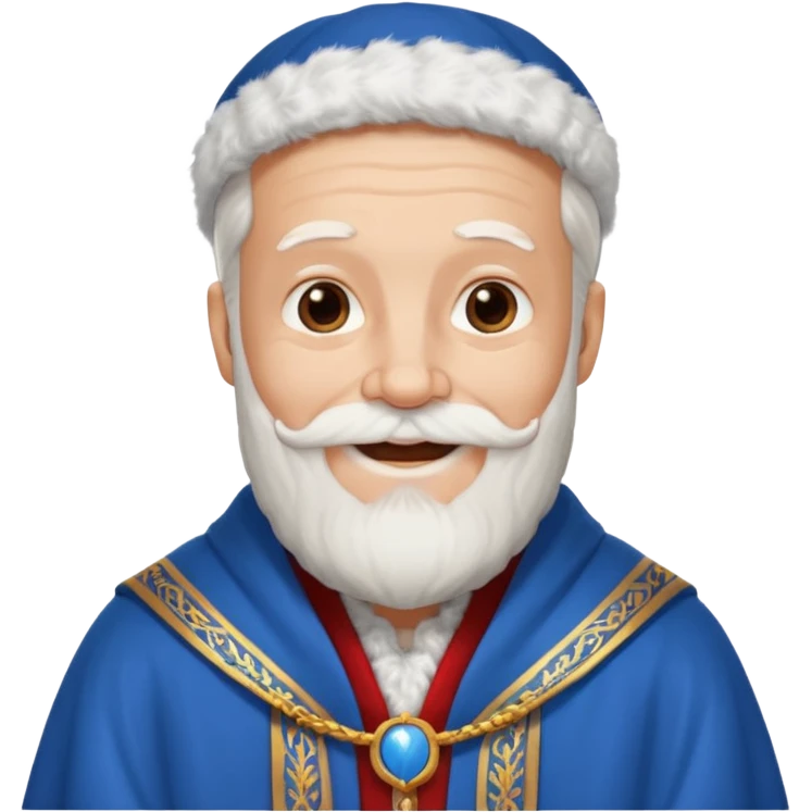 Святий Миколай в синьому вбранні emoji