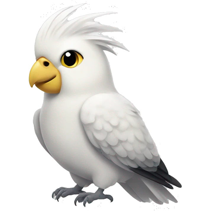 White cockatiel emoji