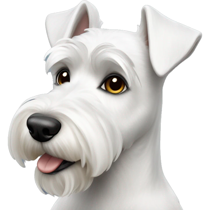 white miniature schnauzer  emoji
