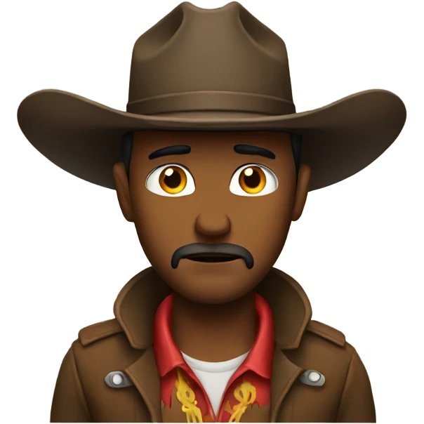 Sad cowboy emoji