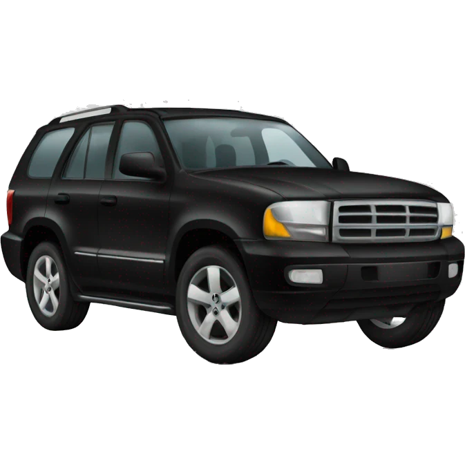 A black SUV car emoji