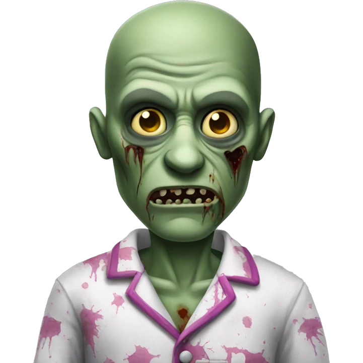 A zombie in pajamas emoji
