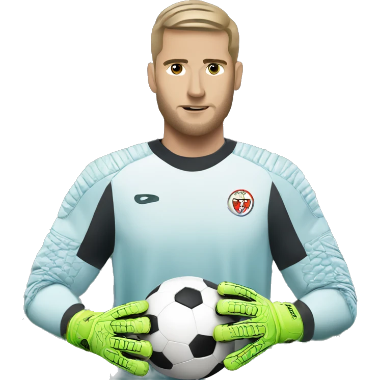 football goalkeeper preparing to save  emoji