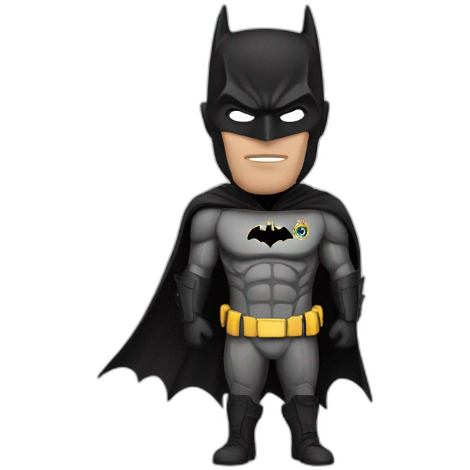 Batman whith a real madrid jersey  emoji
