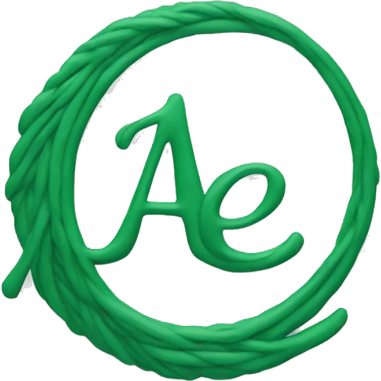 Aerie logo green cursive  emoji