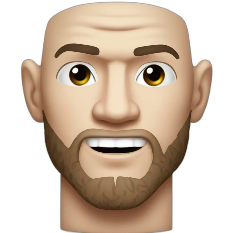 Khabib Nurmagomedov qui tape Conor McGregor emoji