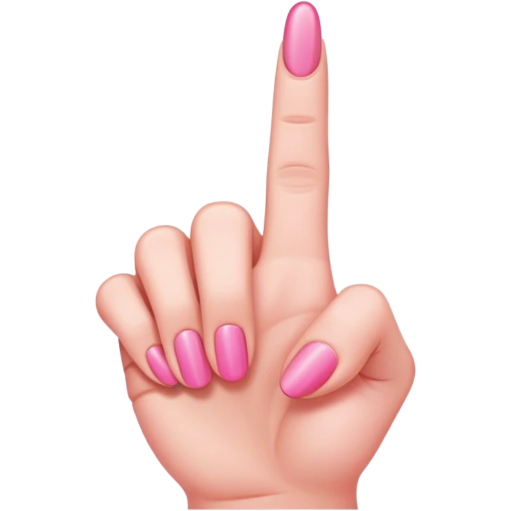 pink middle finger emoji